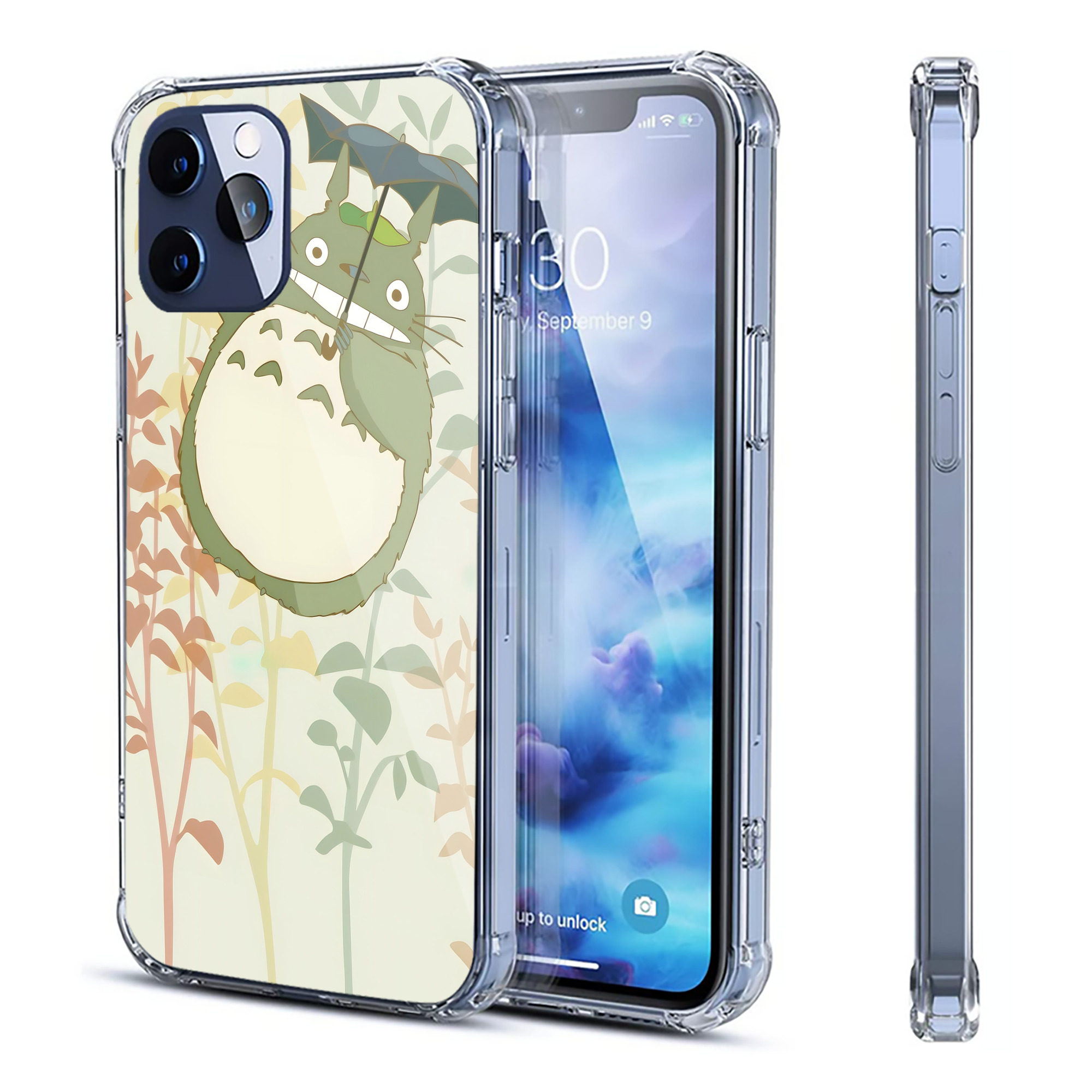 （画像用） となりのトトロ 草壁メイ 草壁サツキ My Neighbor Totoro Satsuki Kusakabe Mei Kusakabe 【iPhone 12シリーズ対応】透明スマホケース（クリアソフトケース）